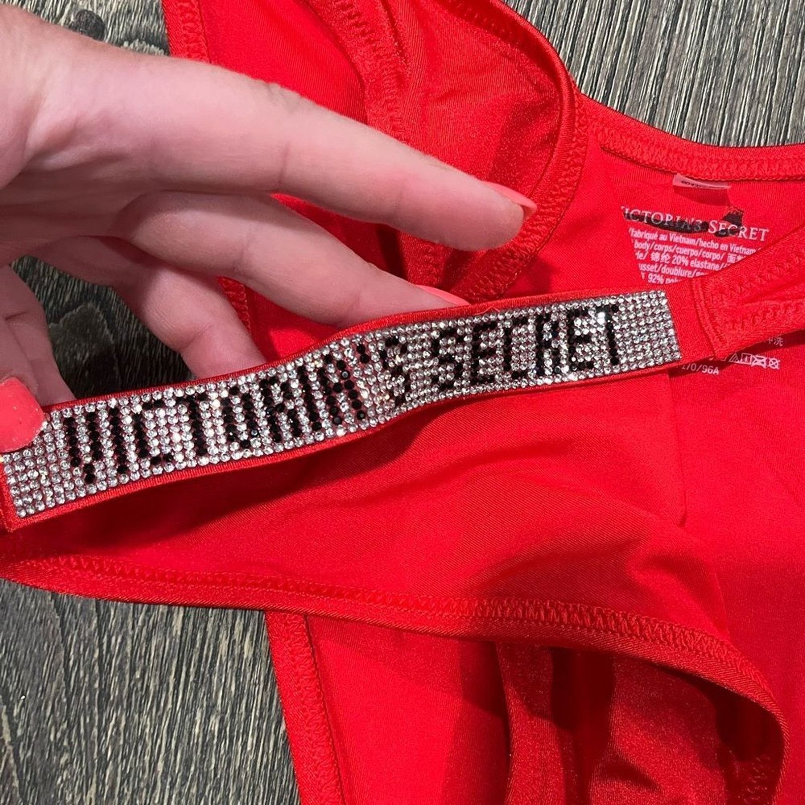 Victoria's Secret NWOT Victoria’s Secret Sexy Strap Brazilian Panty Red XXL Size ONE SIZE - 2 Thumbnail