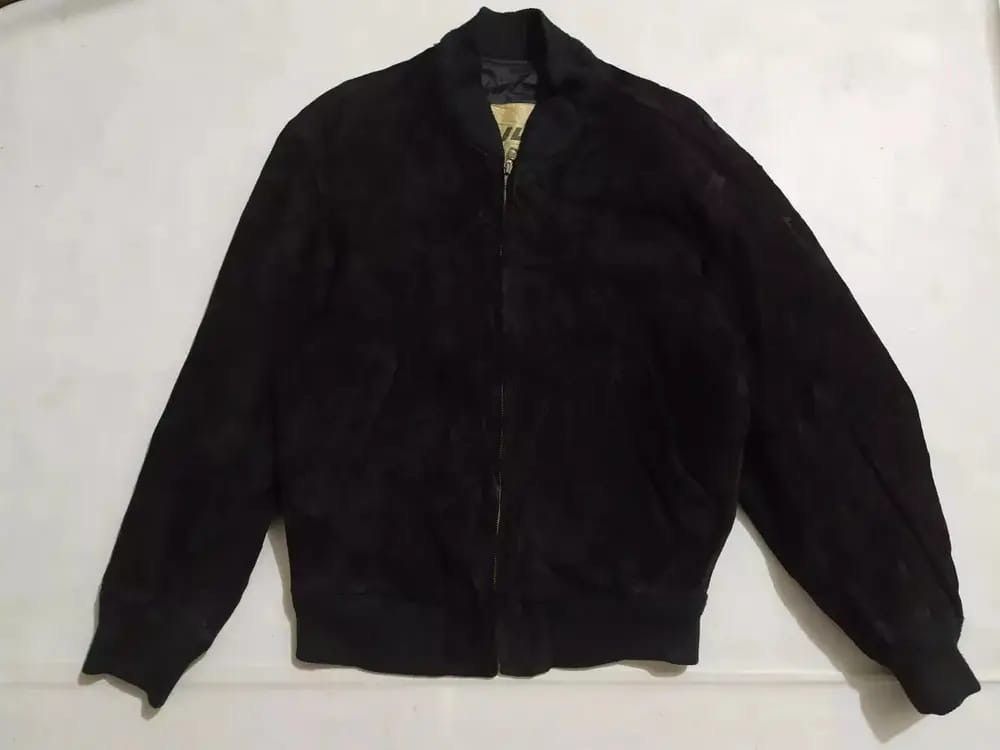 Japanese Brand JunMen Japan Suede Bomber Jacket Size US M / EU 48-50 / 2 - 4 Thumbnail