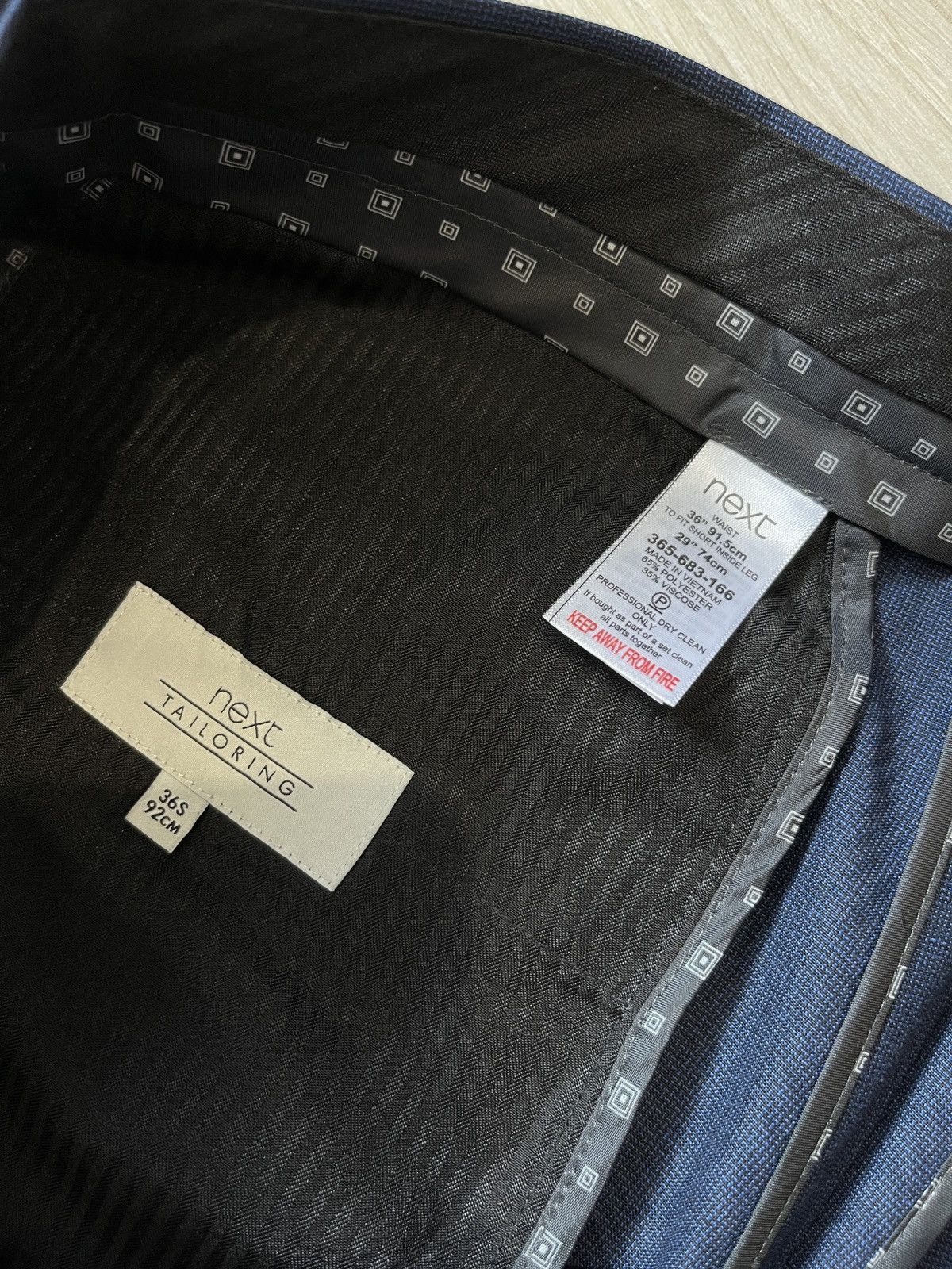 NEXT Next men’s classic suit blazer+trousers 40S Size 40S - 8 Thumbnail
