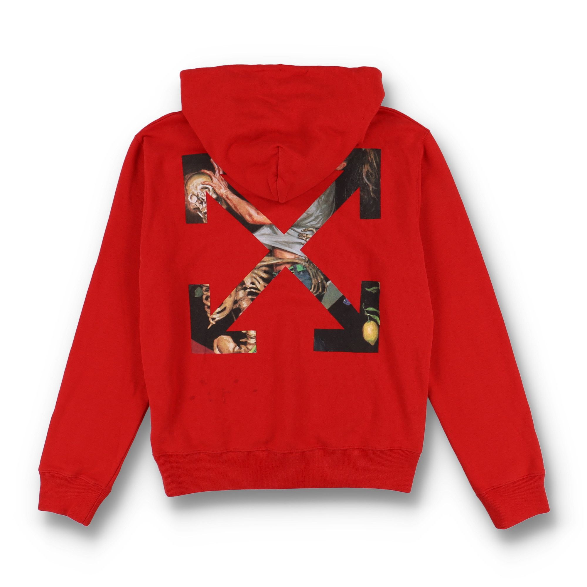 Off-White Red Pascal Skeleton Arrows Hoodie Size US L / EU 52-54 / 3 - 1 Thumbnail
