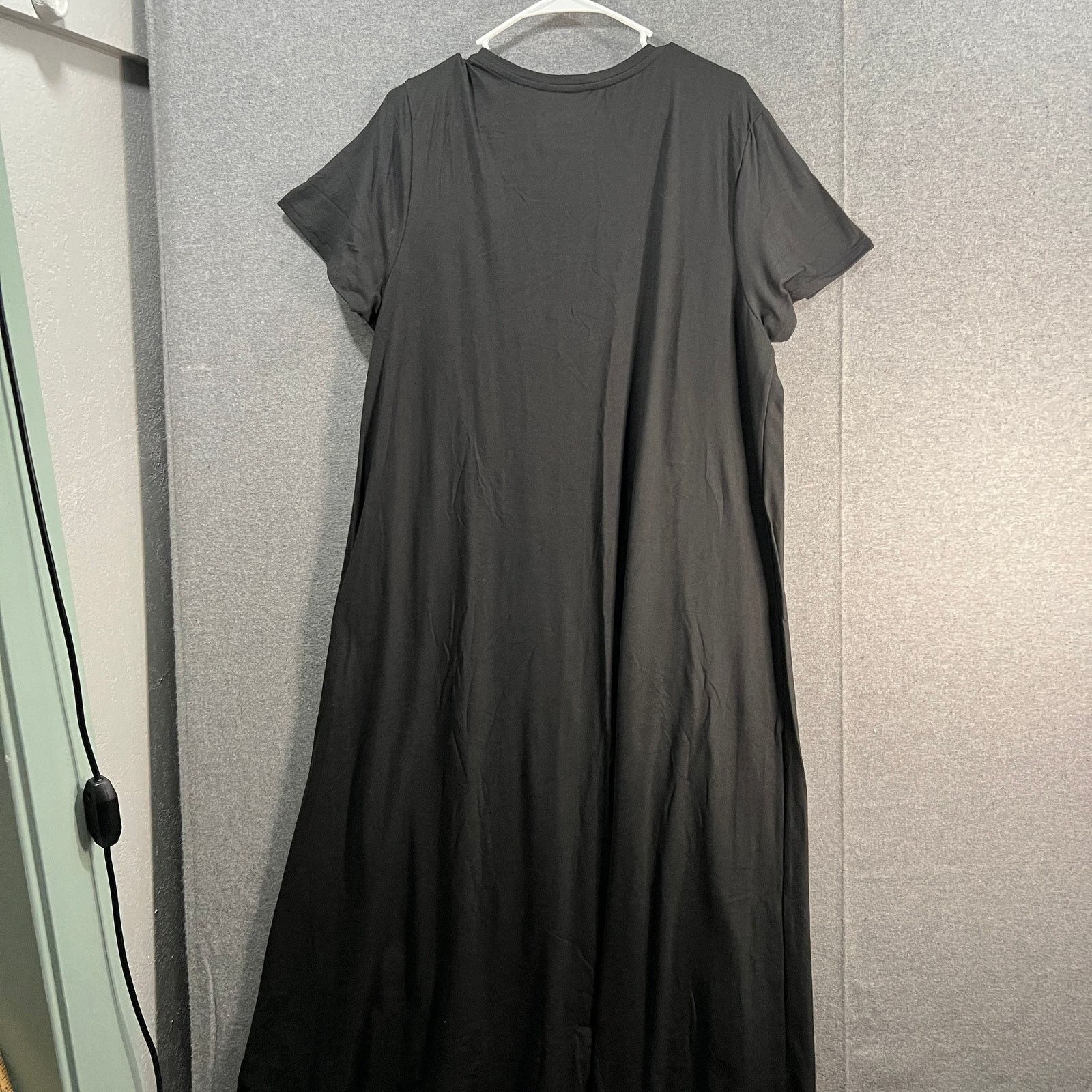 Other Cuddl Duds Flexwear Short-Sleeve Maxi Dress Black Size 1X Size XL / US 12-14 / IT 48-50 - 10 Thumbnail