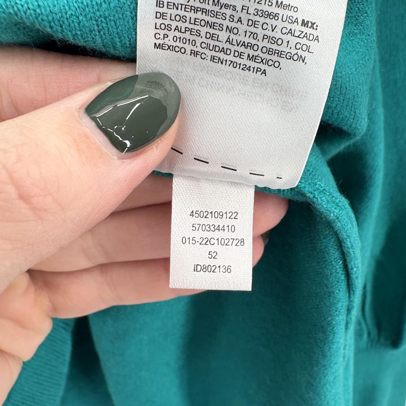 Vintage Chicos Sweater Womens M Green Cozy Pullover Balloon Sleeve Knit Top Soft Crew Neck Long Sleeve Size M / US 6-8 / IT 42-44 - 7 Thumbnail