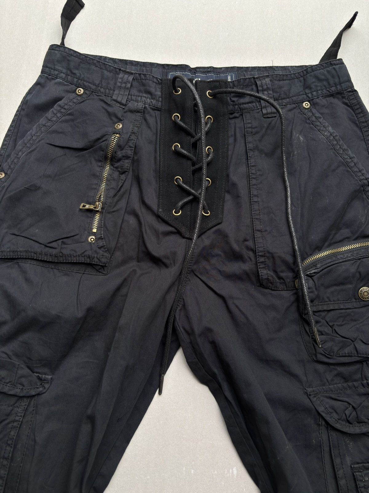 Japanese Brand COSI lace up flare cArgo pants Size US 28 / EU 44 - 2 Thumbnail