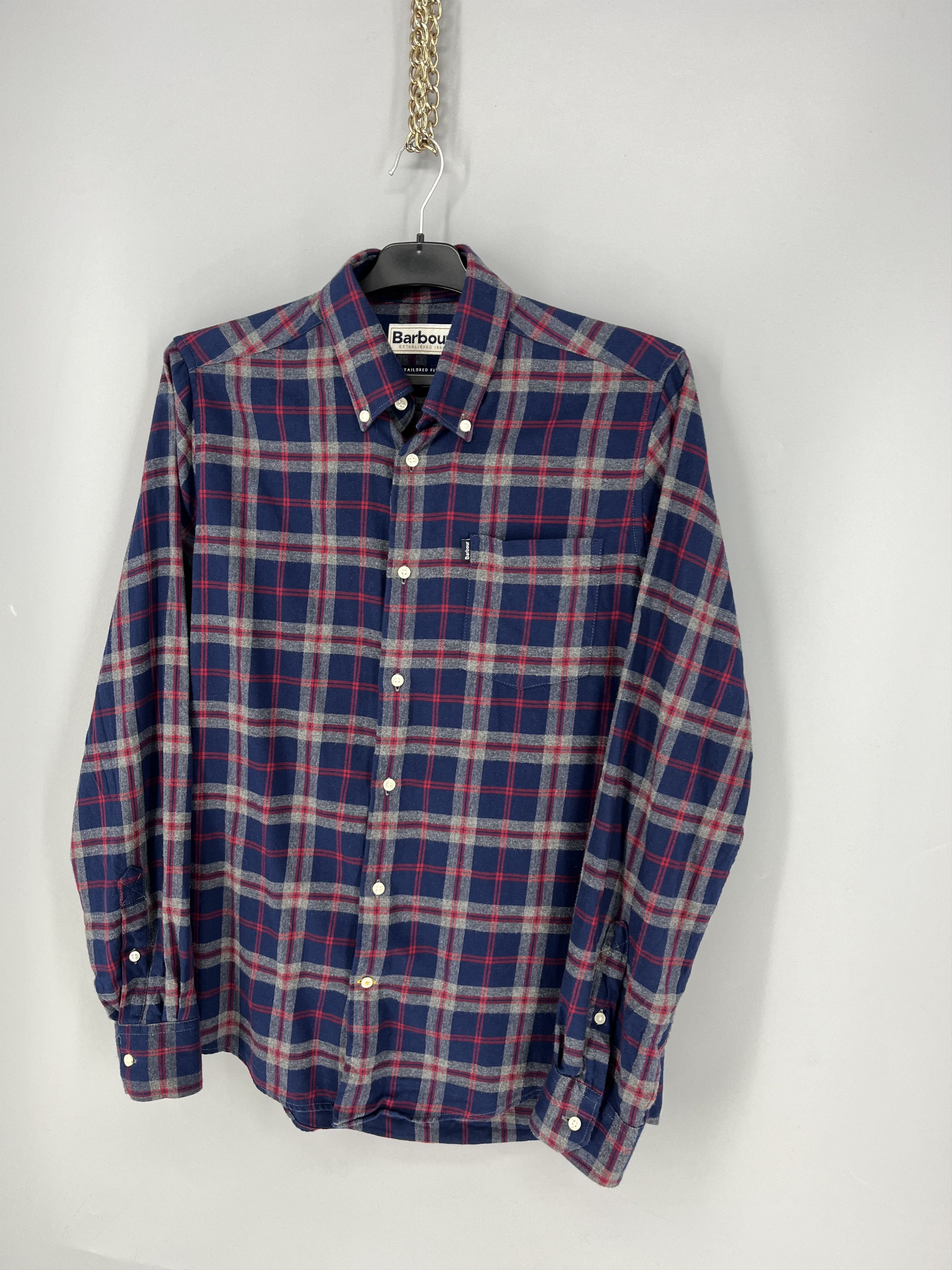 Barbour Vintage Y2K Barbour Tailored Flannel Shirt Size US M / EU 48-50 / 2 - 3 Thumbnail