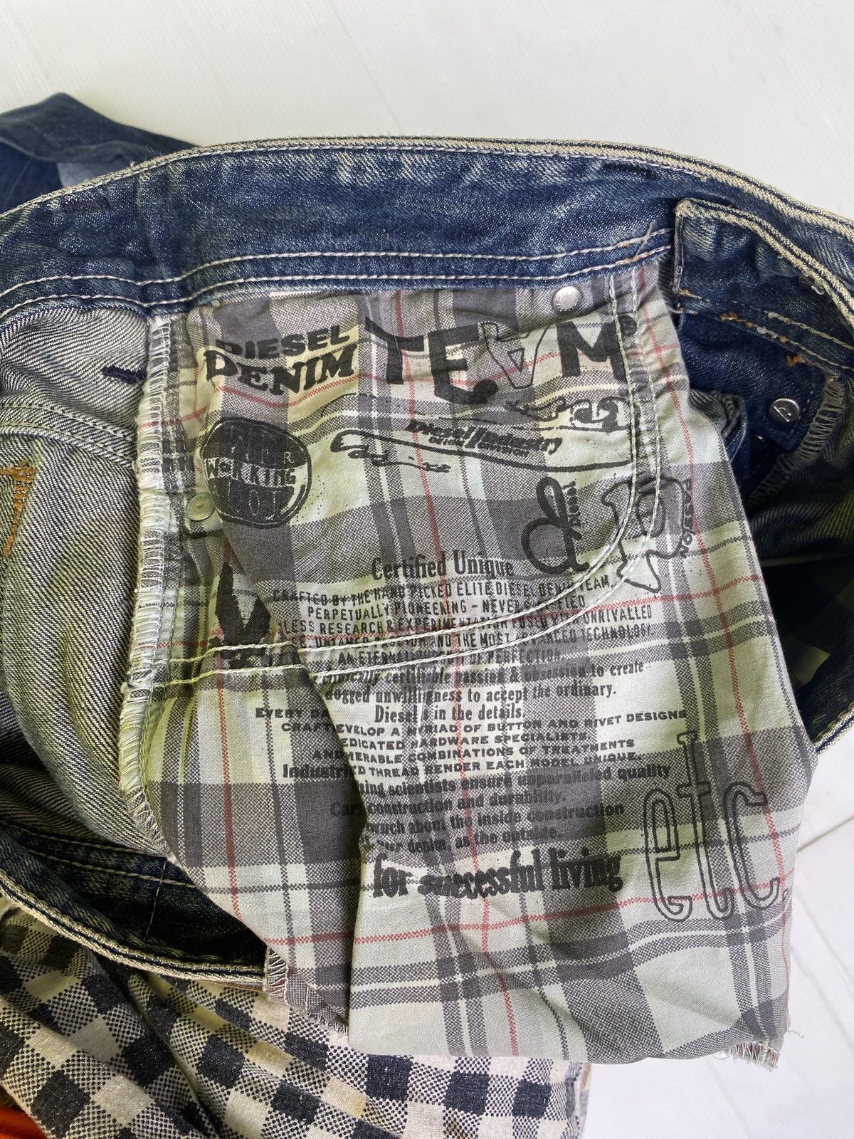 Diesel × Vintage Vintage diesel safado denim Size US 32 / EU 48 - 11 Thumbnail