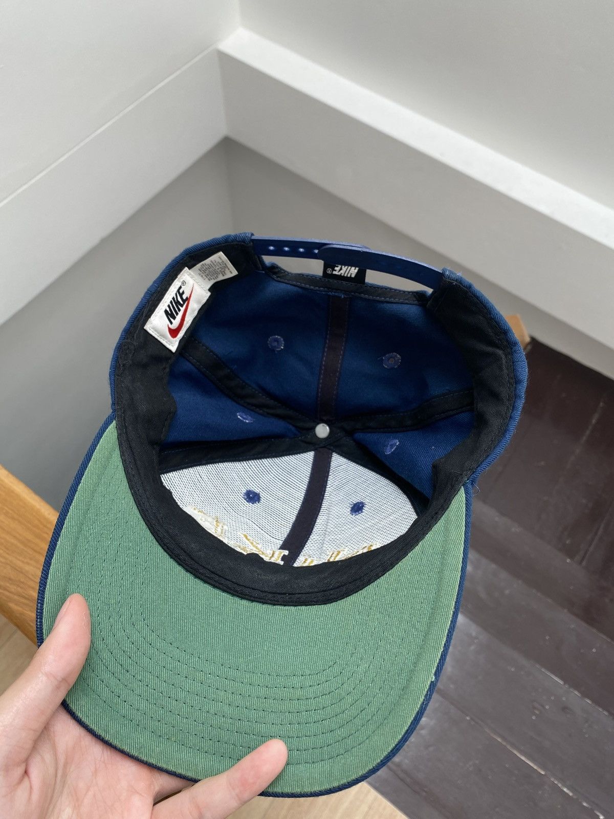 Nike 90’s Navy Nike Spell Out Snapback Cap✨ Size ONE SIZE - 6 Thumbnail