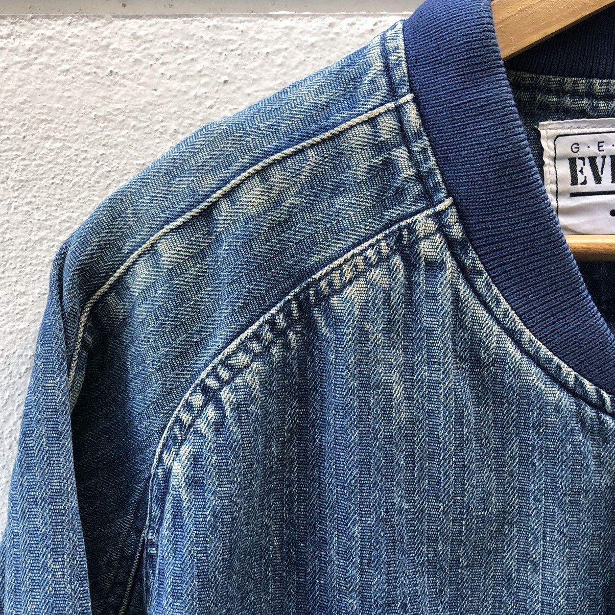 Vintage Vintage Ever Blue 1952 Striped Denim Bomber Jacket Size US M / EU 48-50 / 2 - 3 Thumbnail