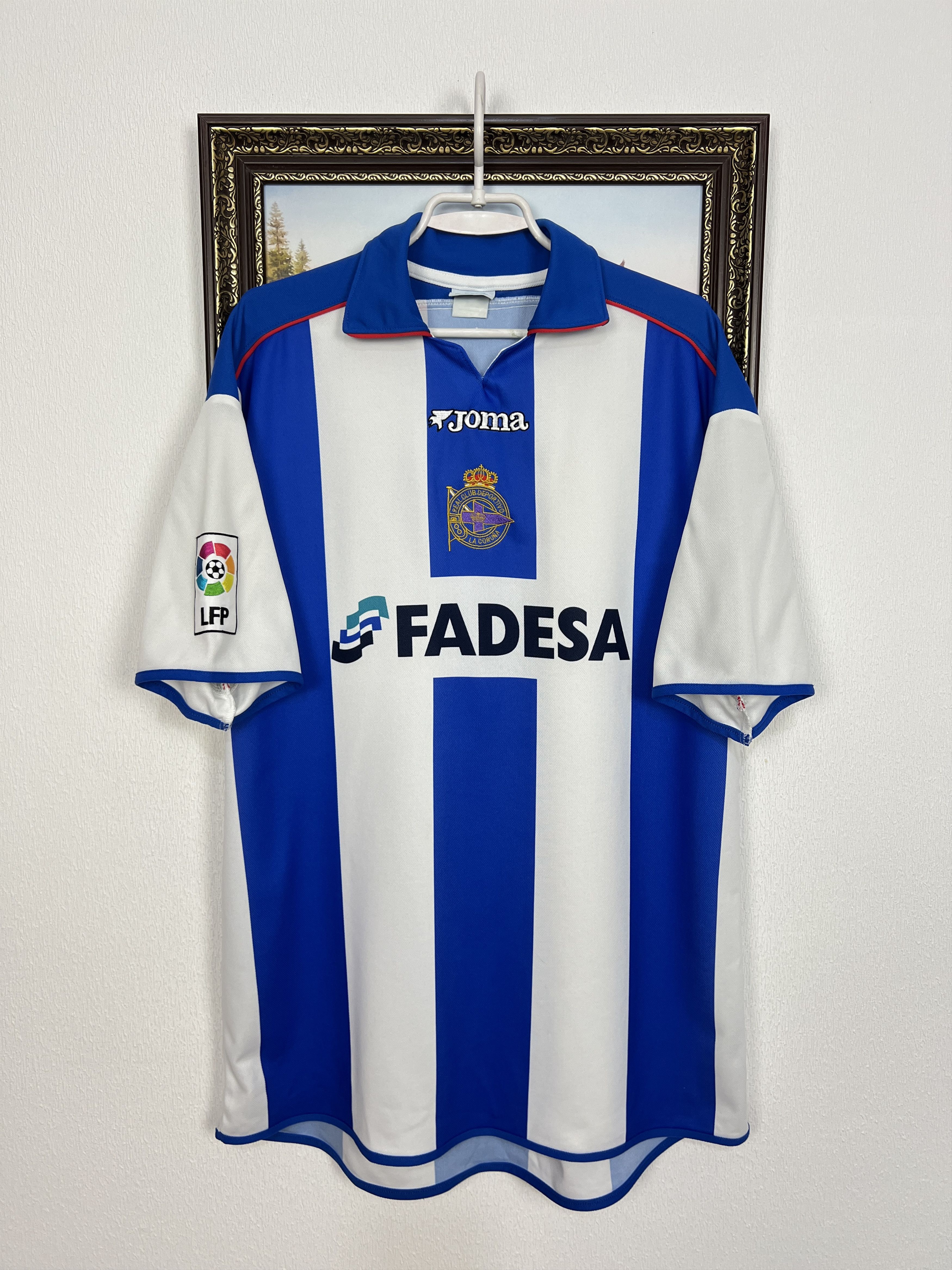 Joma Deportivo La Coruna Home football shirt Soccer Jersey Trikot Size US XXL / EU 58 / 5 - 1 Thumbnail