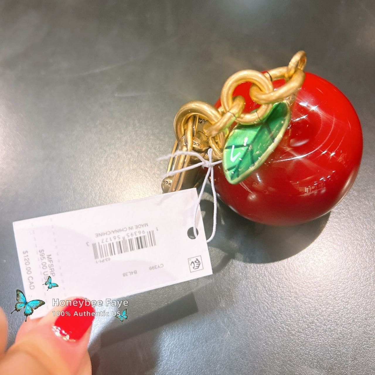 Coach Small Apple Bag Charm CY399 Size ONE SIZE - 5 Thumbnail