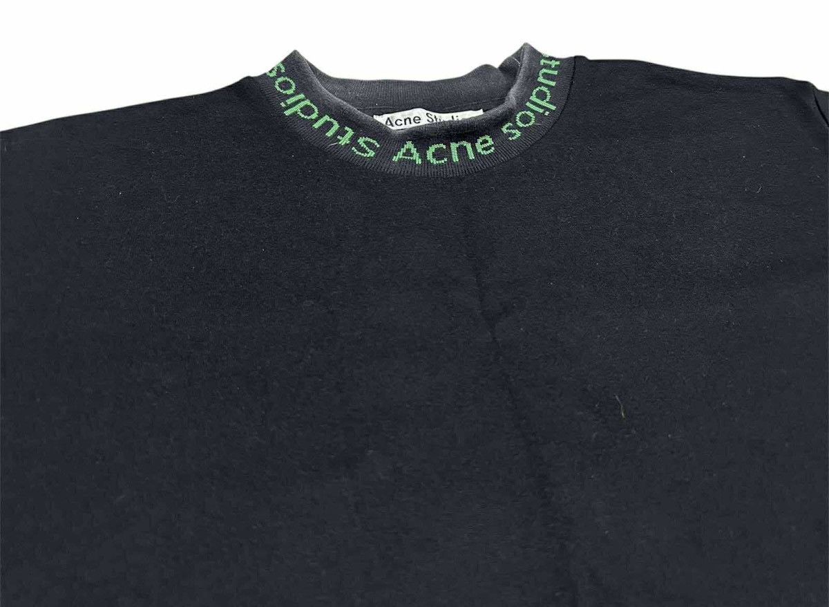 🔥Acne Studios Navid Tee Mock Neck Spell Out
