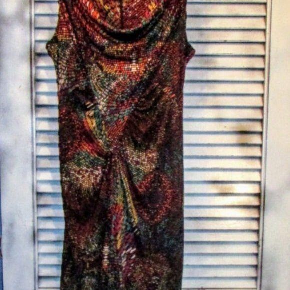 Trina Turk Trina Turk sz 2 Rouched Cowlneck Dress Size XS / US 0-2 / IT 36-38 - 7 Thumbnail