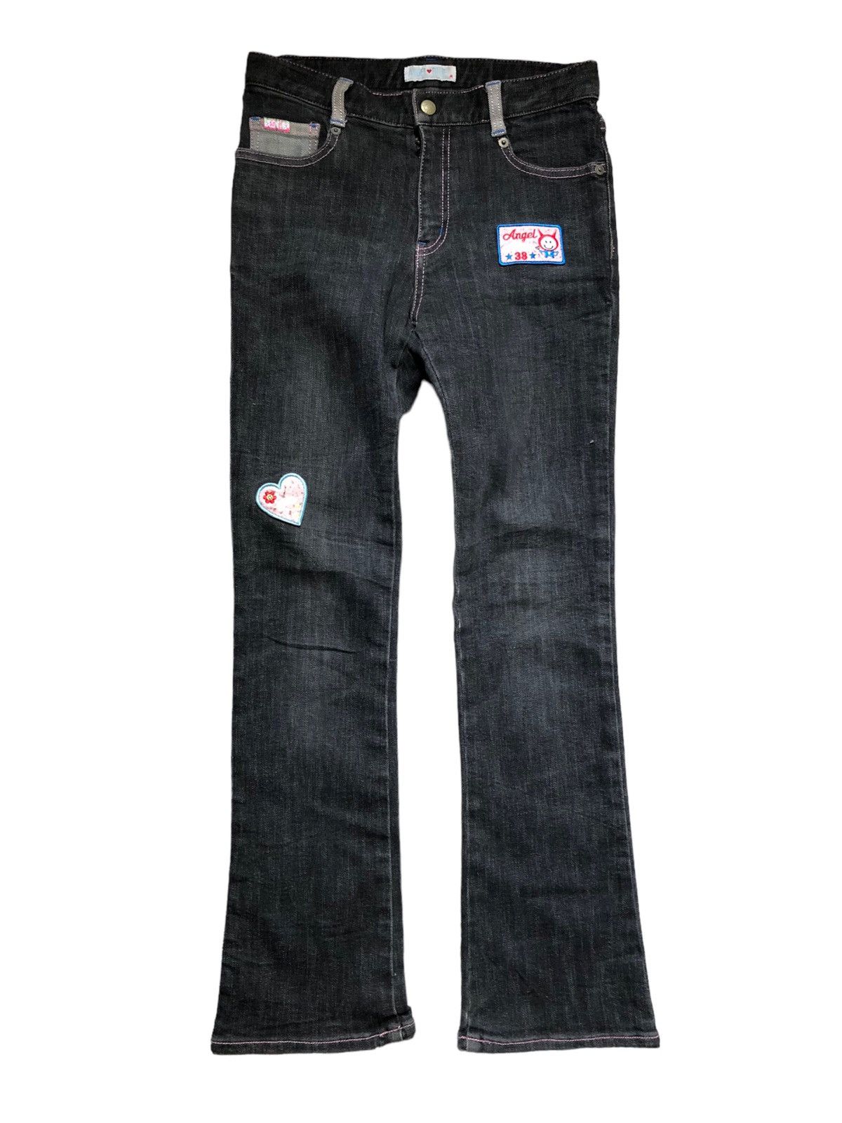 Angel Blue × Hysteric Glamour × Japanese Brand Japanese Brand Angel Blue Patchwok Jeans Size 27" / US 4 / IT 40 - 1 Thumbnail