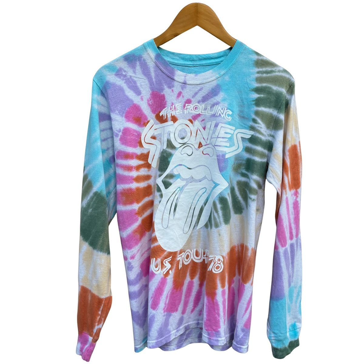 The Rolling Stones The Rolling Stones US Tour ‘78 Tie Dye Long Sleeve T Shirt Size US S / EU 44-46 / 1 - 1 Thumbnail