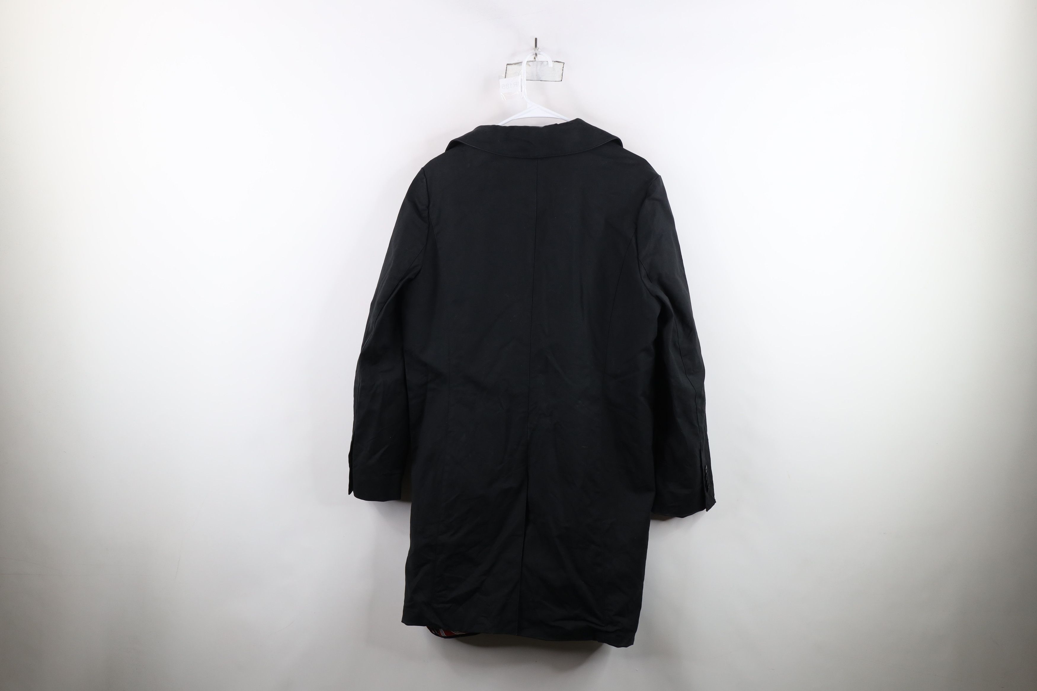 Brooks Brothers × Vintage Brooks Brothers Lined Full Button Trench Coat Jacket Black Size XL / US 12-14 / IT 48-50 - 14 Thumbnail