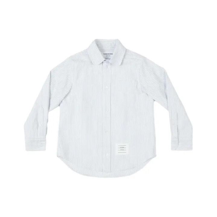 Thom Browne Thom Browne Kids Long Sleeve Striped Shirt Size US L / EU 52-54 / 3 - 1 Thumbnail