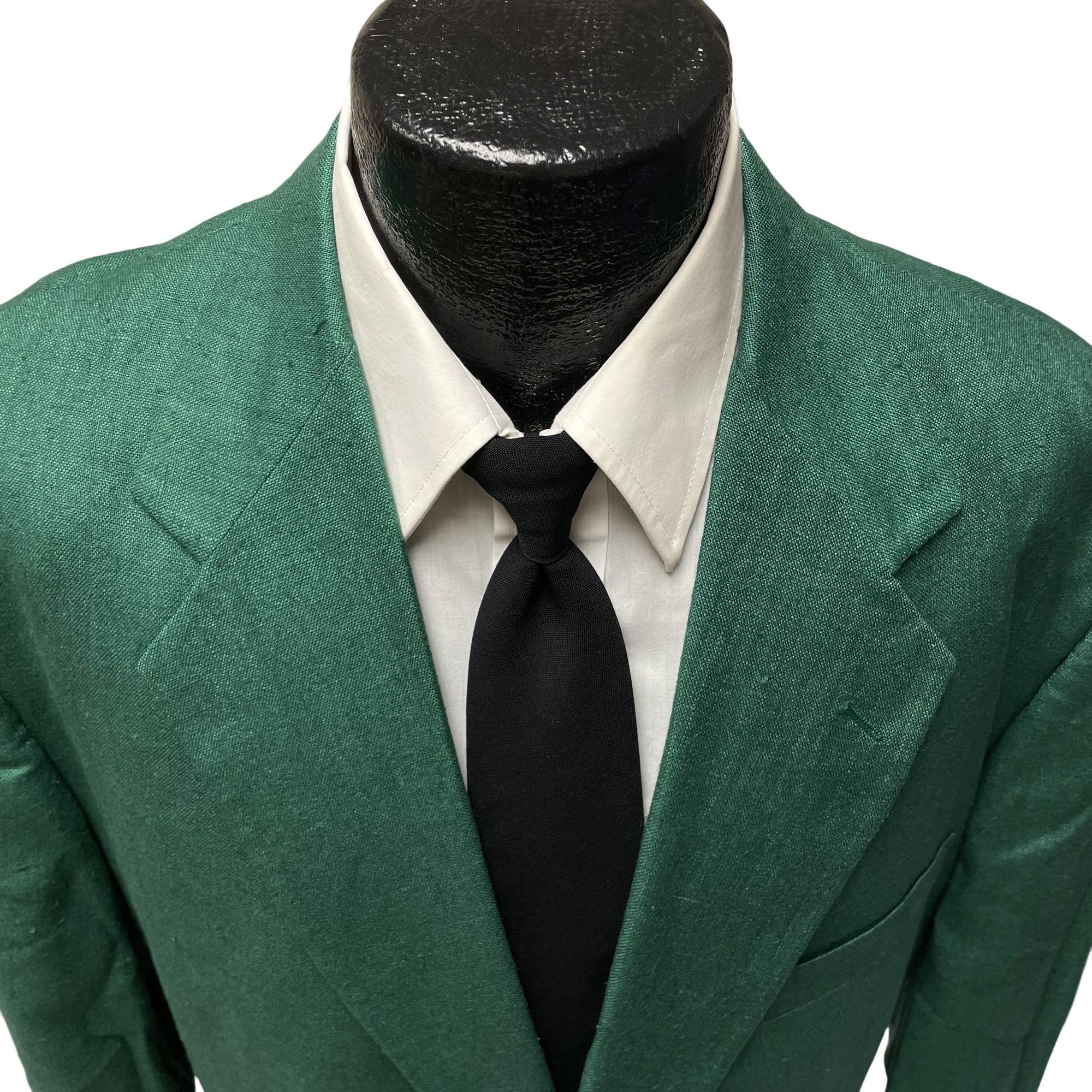 Other Vtg CHRISTMAS GREEN Sport Coat HOLIDAY Silk Linen Jacket Size 44L - 2 Thumbnail