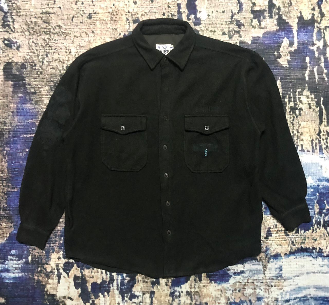 Avirex Avirex Navy Blues Homeward Bound Fleece Shirt Button Up Size US M / EU 48-50 / 2 - 1 Thumbnail