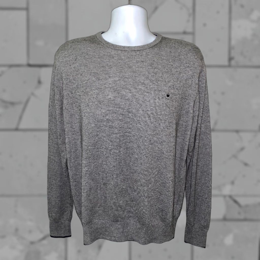 Vintage Elvstrom Crewneck Sweater 2XL Gray Wool Blend Mens Size US XXL / EU 58 / 5 - 1 Thumbnail