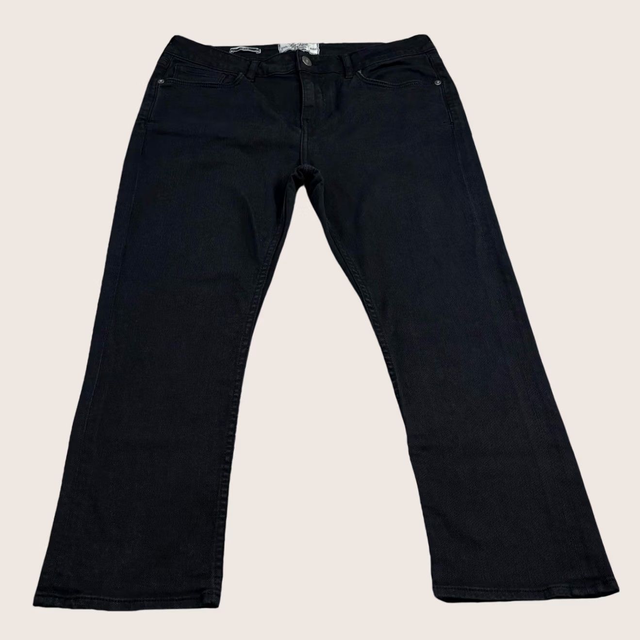 FatFace VINTAGE Fat Face Crop Jeans UK10 black L24” Women’s Summer Zip Fly Vgc Ladies Eur38 Size 32" / US 10 / IT 46 - 1 Thumbnail