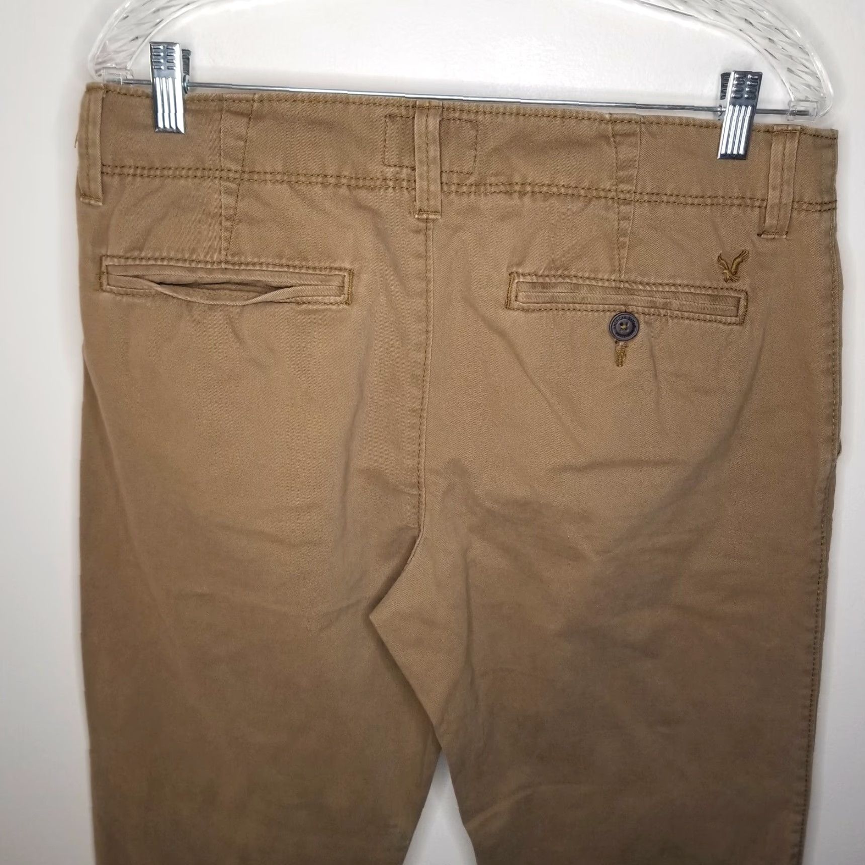 American Eagle Outfitters American Eagle Mens Brown Relaxed Straight Pants Size 32x32 Chino Men Brown Straight 32 Inseam 32 Size US 32 / EU 48 - 6 Thumbnail