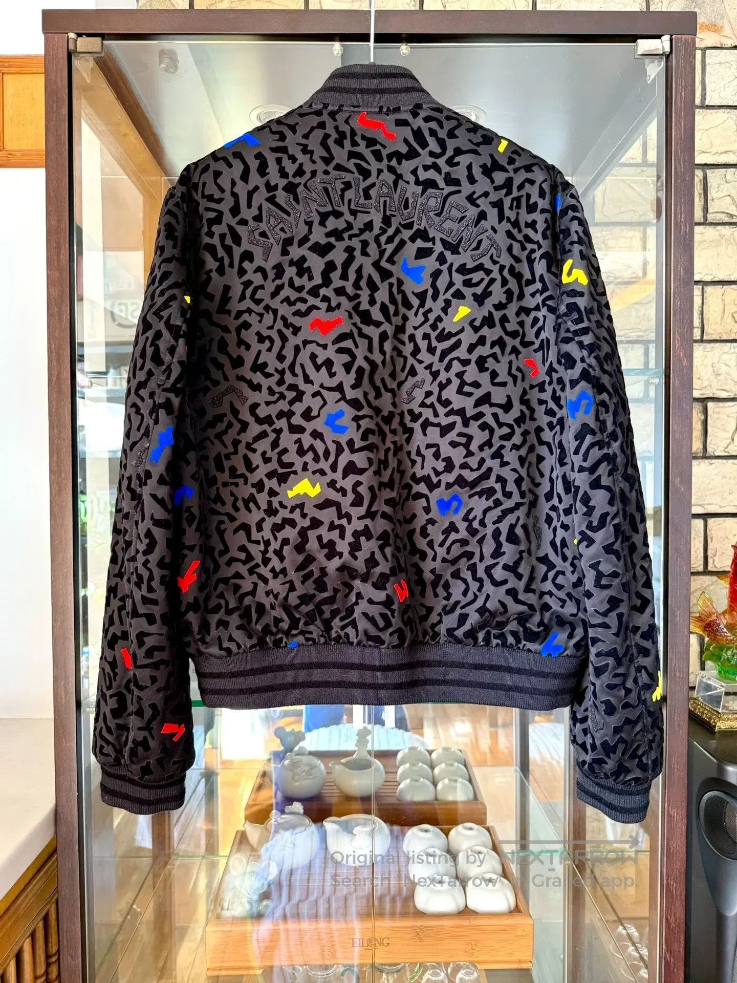 Saint Laurent Paris Saint Laurent 21FW Velvet Glitter Jacket. Size US M / EU 48-50 / 2 - 4 Thumbnail