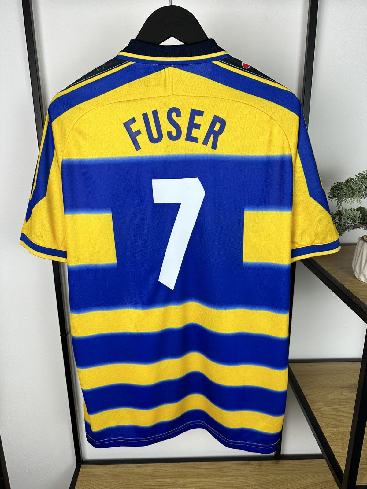 Champion AC Parma #7 Fuser 1999-00 Home Jersey Football Shirt Soccer Size US XXL / EU 58 / 5 - 13 Thumbnail