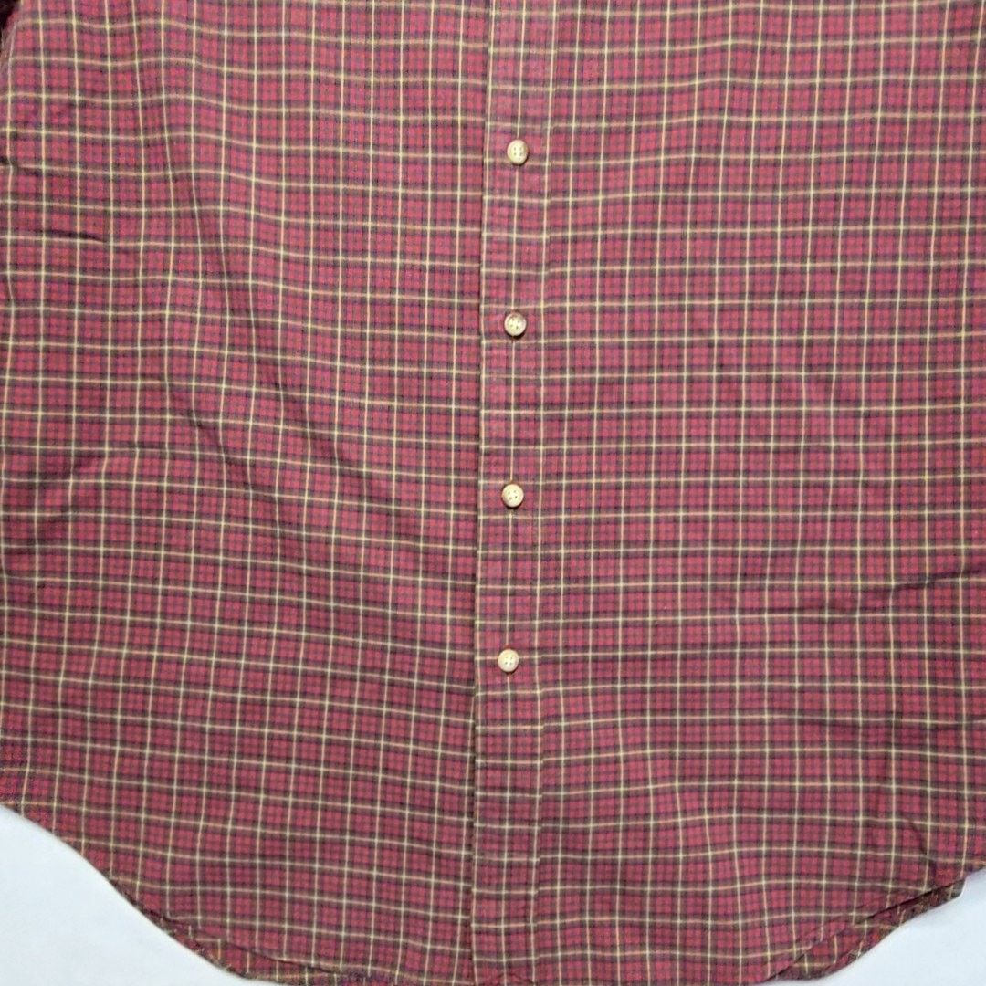 Ralph Lauren Ralph Lauren Classic Fit Plaid Shirt Red Checkered XL Size US XL / EU 56 / 4 - 3 Thumbnail