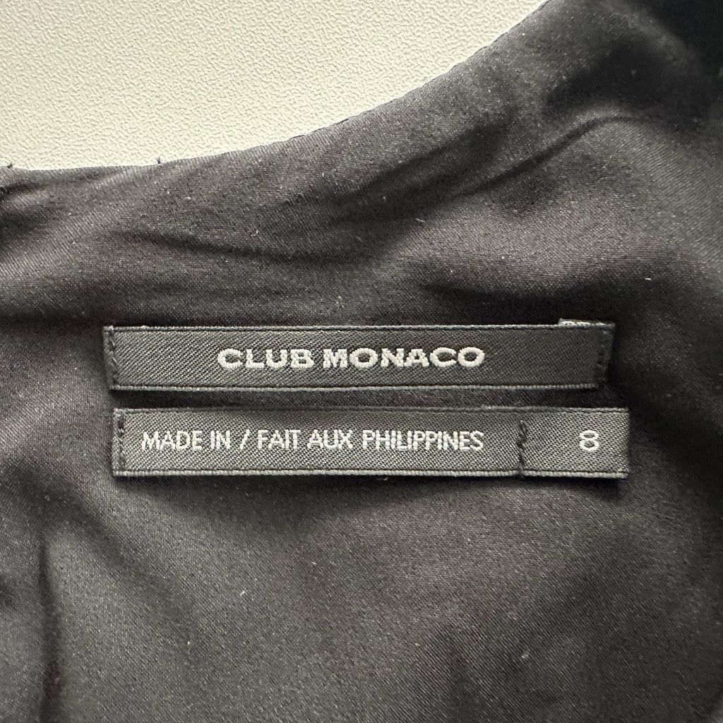 Club Monaco Club Monaco Chic Black Taffeta A Line Dress Faux Wrap Size 8 Size M / US 6-8 / IT 42-44 - 14 Thumbnail