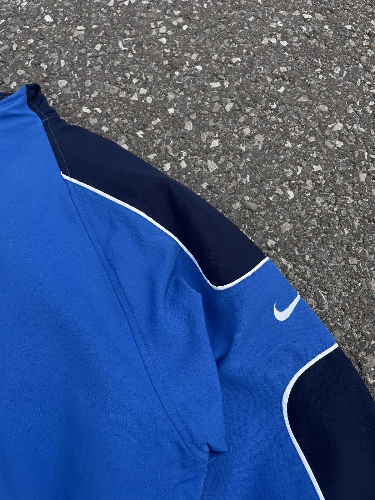 Nike × Vintage Vintage 90's Nike Nylon Zip Olympic Jacket Windbreaker Blue Size US XL / EU 56 / 4 - 5 Thumbnail