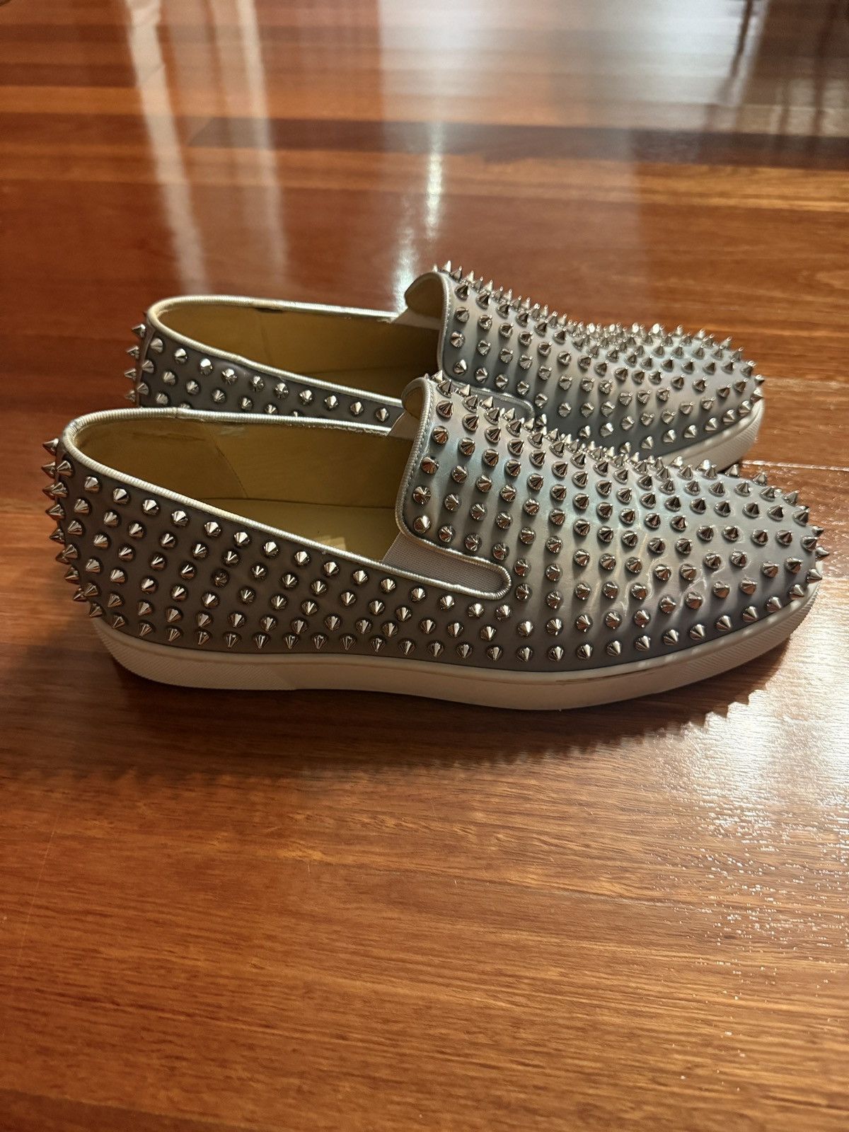 Christian Louboutin Christian Louboutin Spikeboat Stud Detailed Sneakers Size US 11.5 / EU 44-45 - 2 Thumbnail