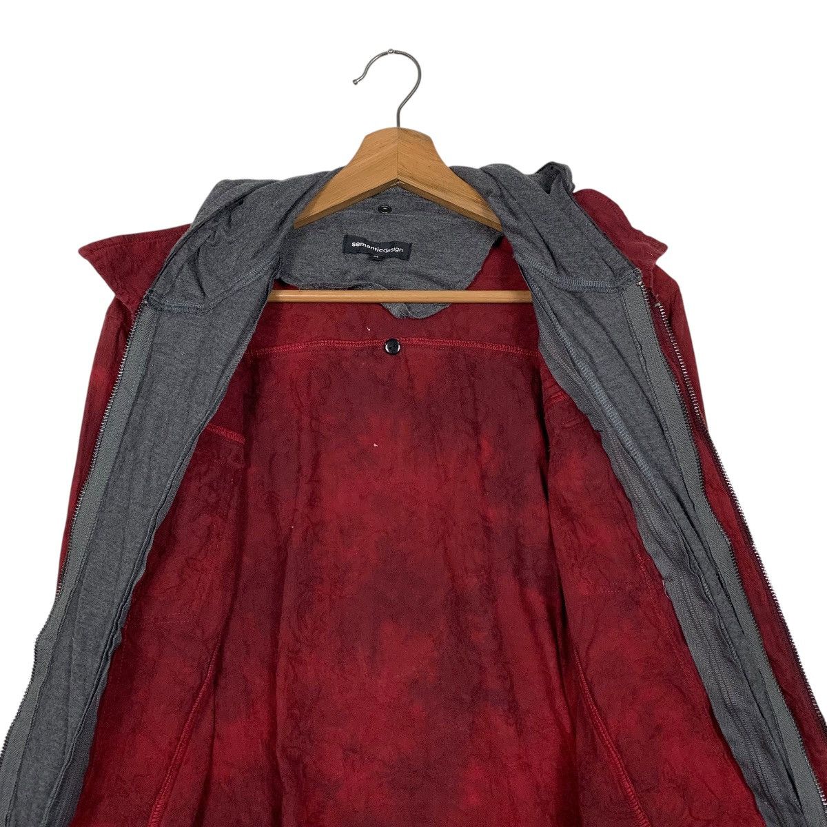 semanticdesign Semantic Design Hooded Red Jacket Size M / US 6-8 / IT 42-44 - 13 Thumbnail