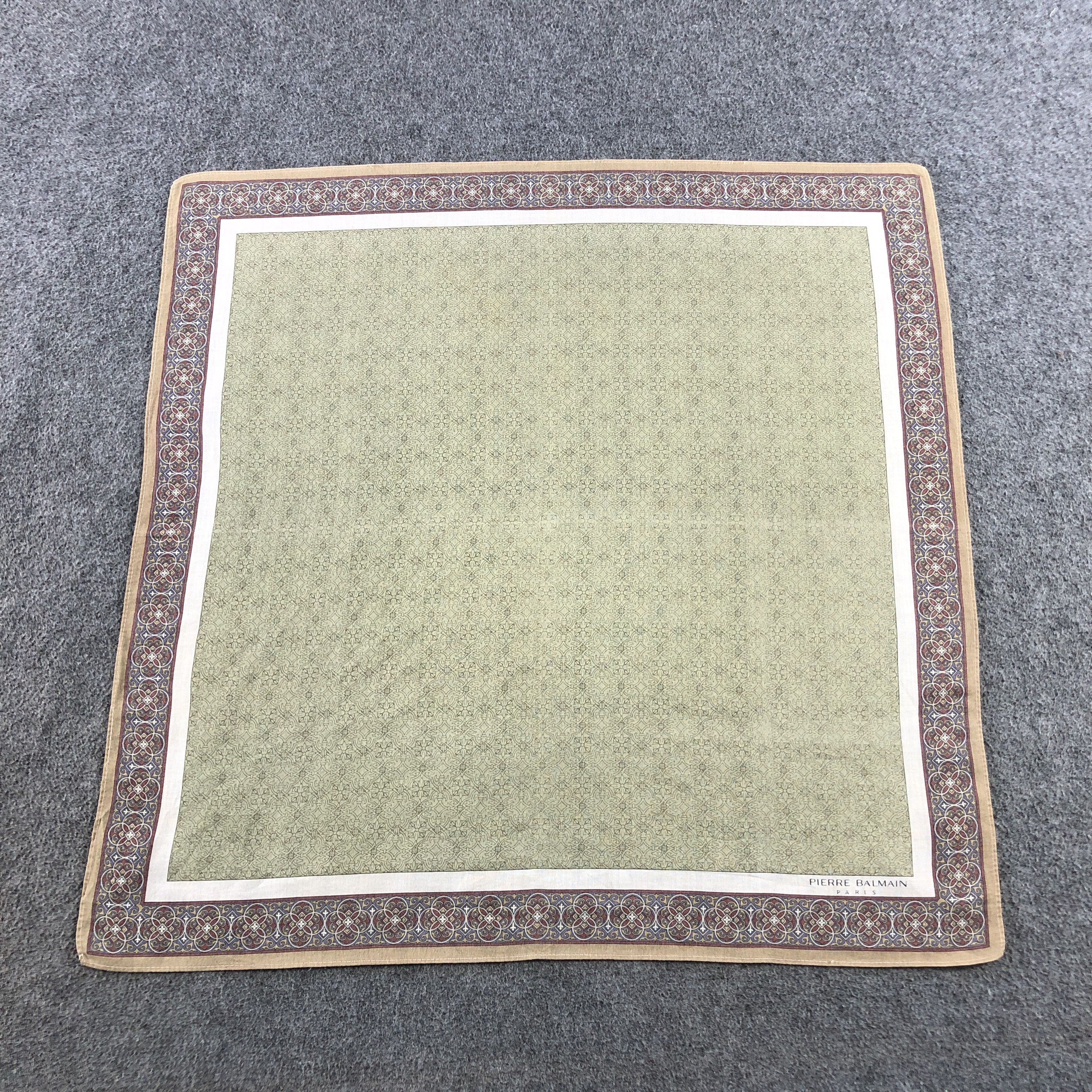 Japanese Brand Pierre Balmain Handkerchief Neckerchief Bandana H2334 Size ONE SIZE - 2 Thumbnail
