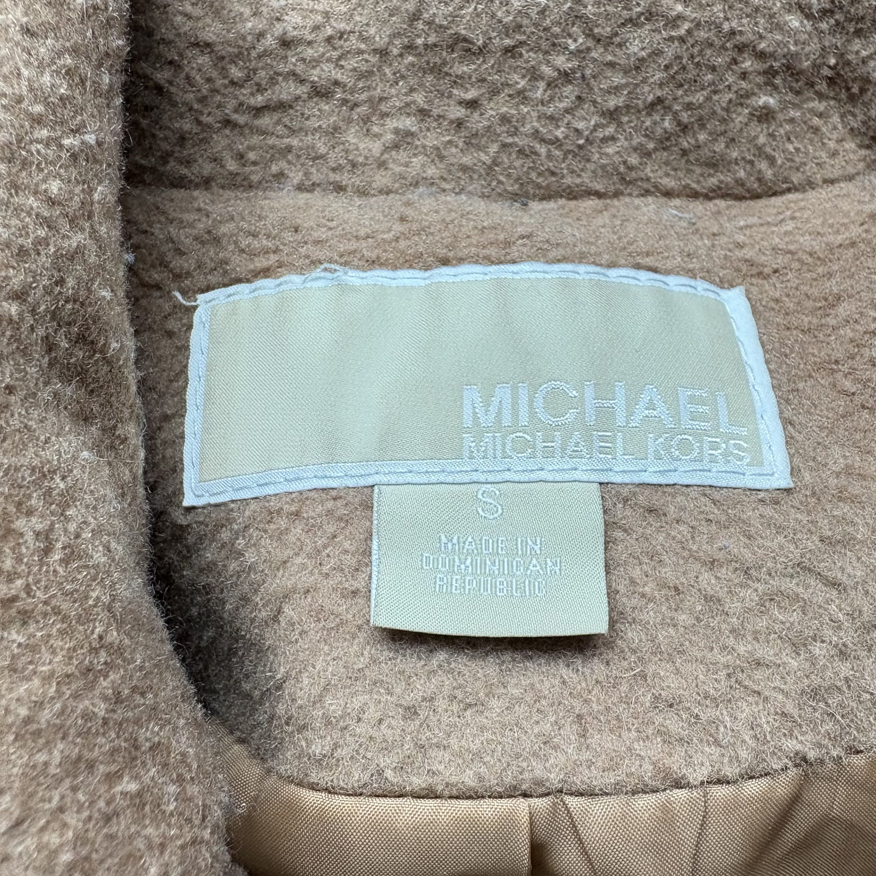 Michael Kors Michael Kors Wool Blend Zip Up Coat Camel Small Size S / US 4 / IT 40 - 3 Thumbnail