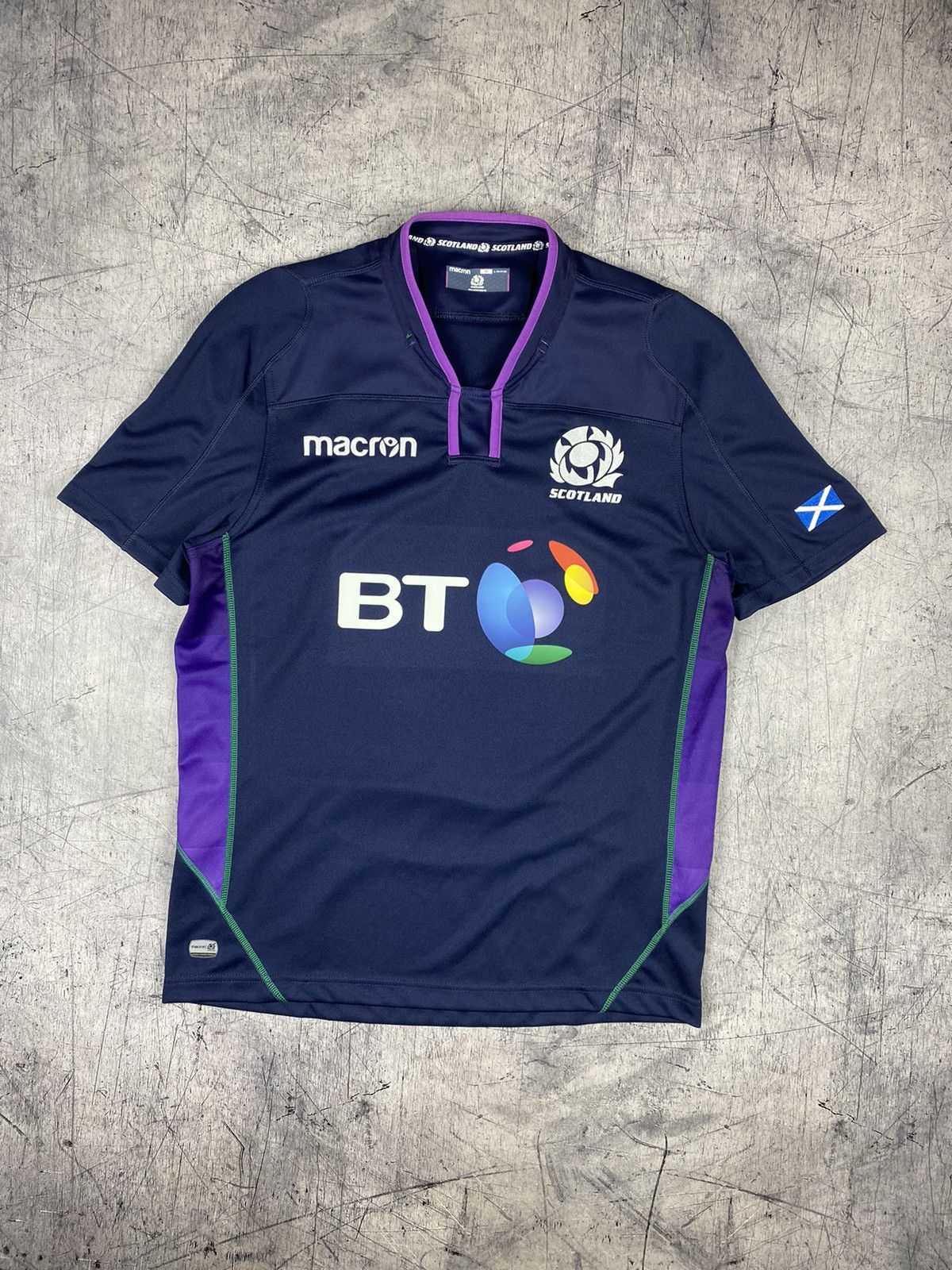Other Macron Scotland Rugby Jersey Tee Rare Y2k Drill Hype Size US M / EU 48-50 / 2 - 2 Thumbnail