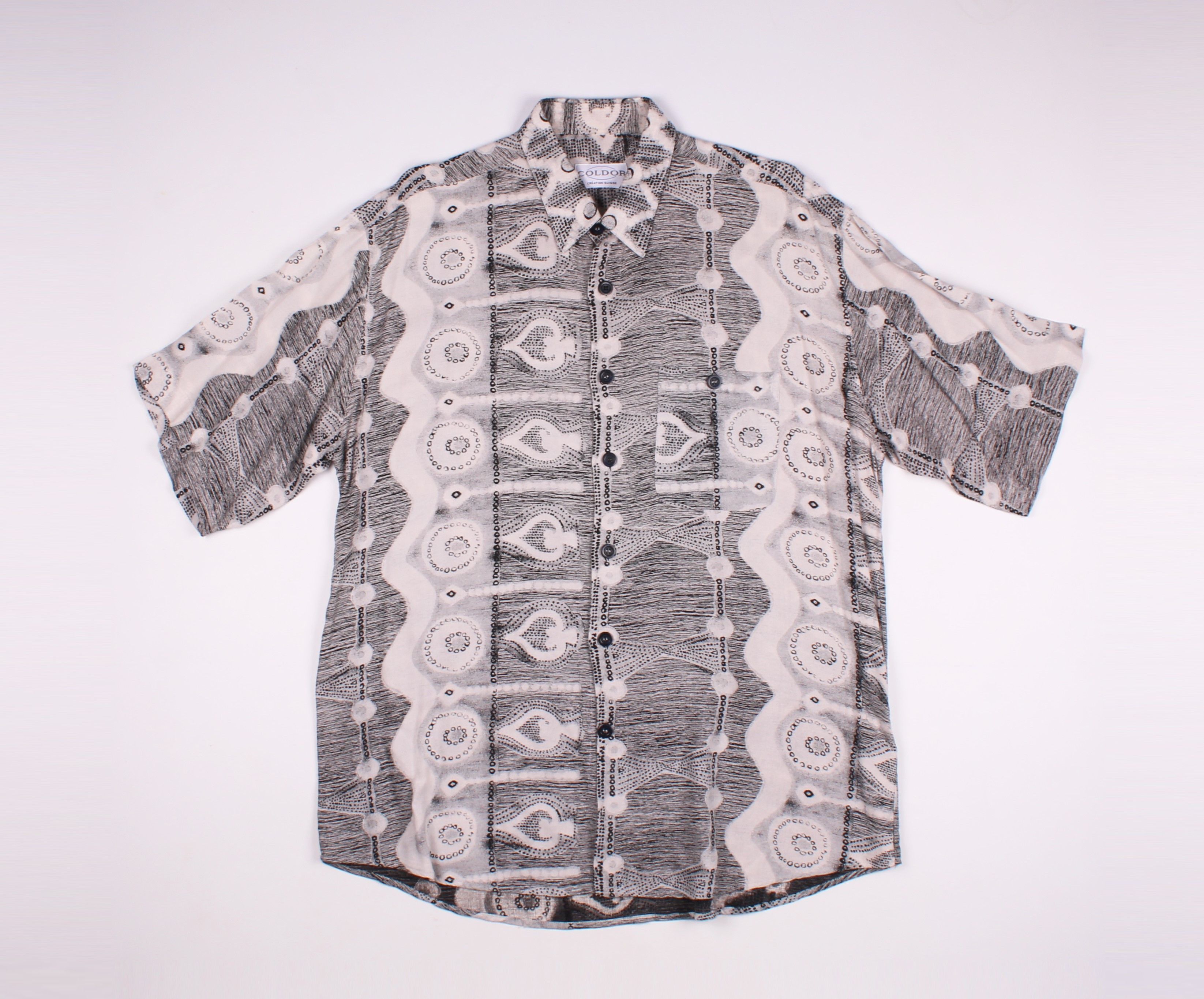 Vintage Stunning Coldor Vintage 90's Graphic Print Shirt Size US L / EU 52-54 / 3 - 1 Thumbnail