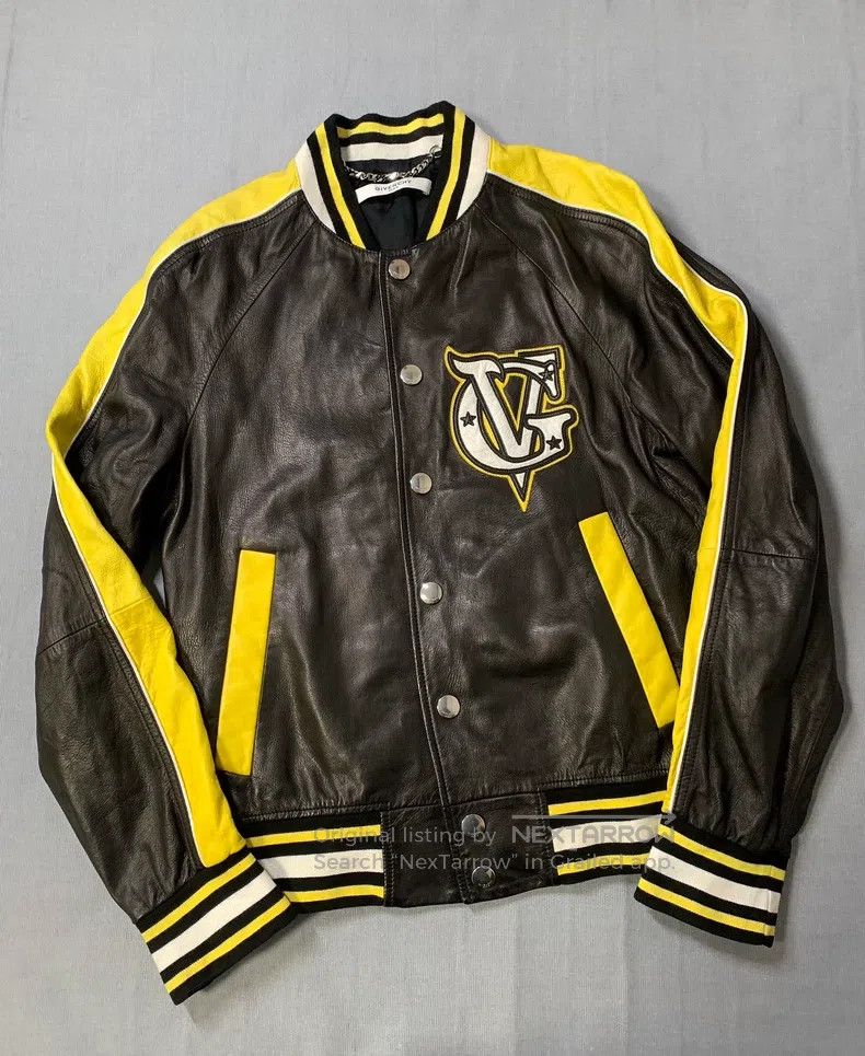 Givenchy Givenchy Patchwork Embroidered Lamb Leather Training Jacke Size US S / EU 44-46 / 1 - 3 Thumbnail