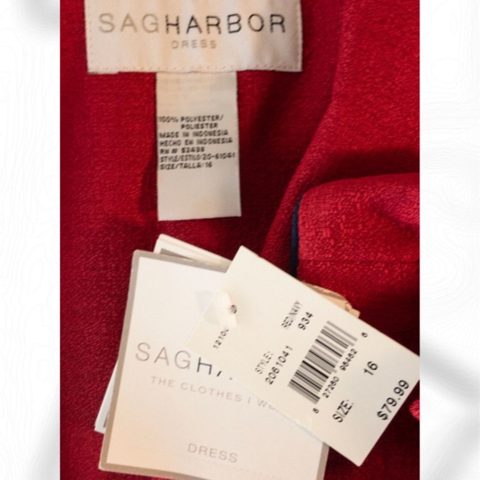 Other NWT Sag Harbor Button Front Elegant Jacket Size 16 Size XXL / US 16-18 / IT 52-54 - 8 Thumbnail