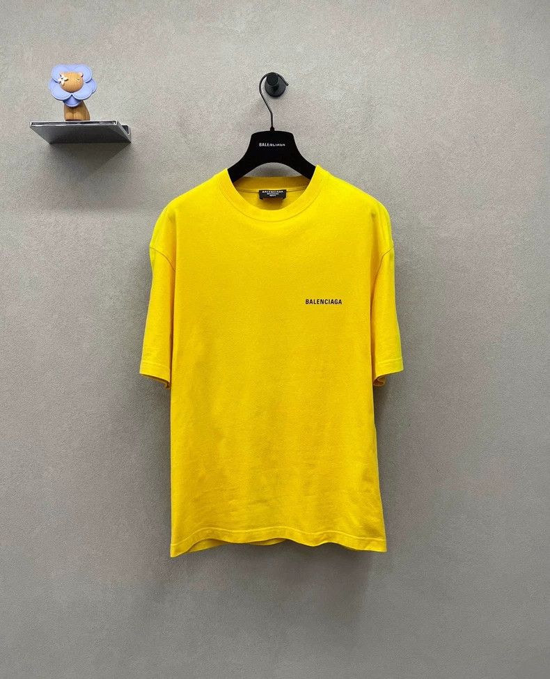 Balenciaga Yellow short-sleeved T-shirt