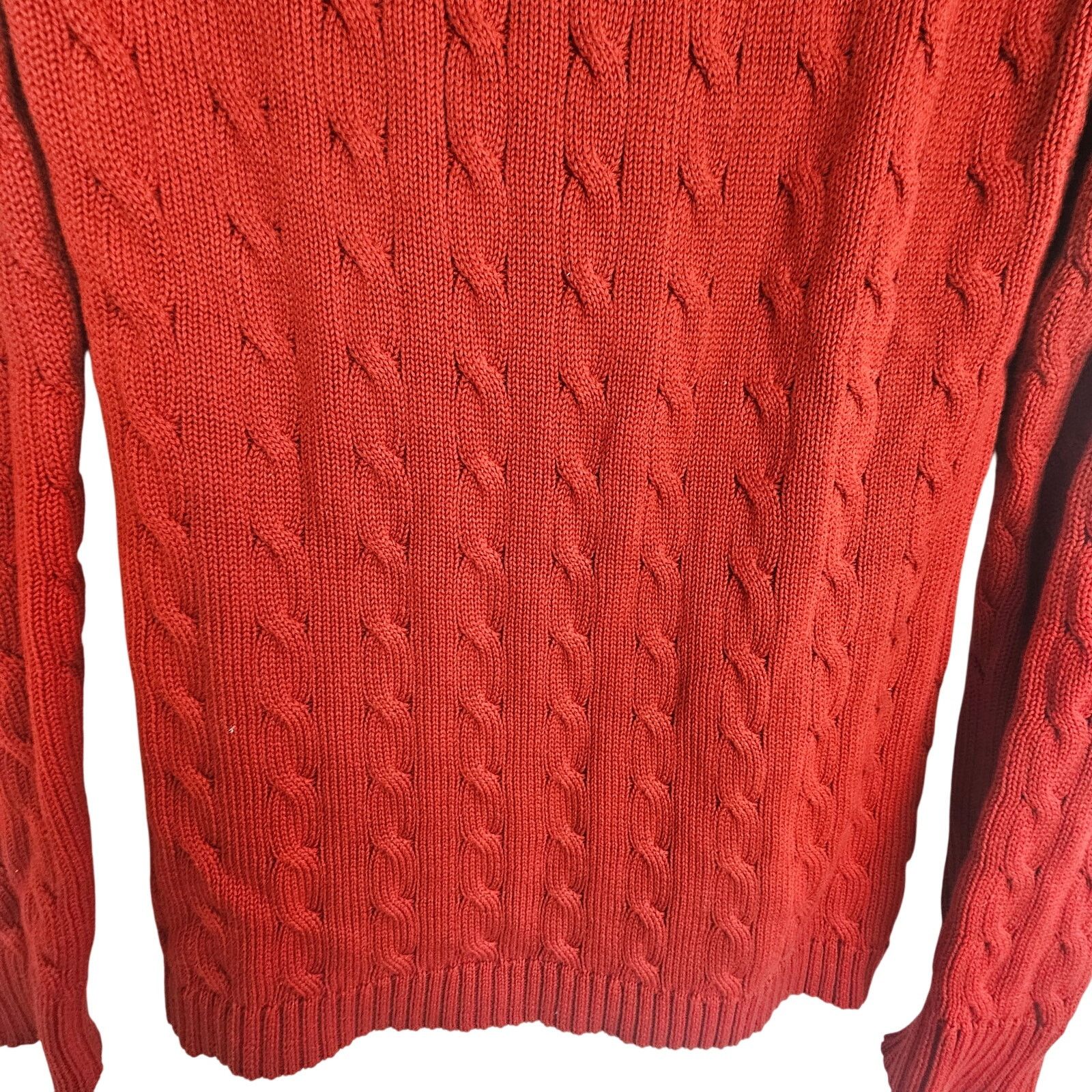Lauren Ralph Lauren Lauren Ralph Lauren Cable Knit Sweater M Preppy Holiday Xmas Size M / US 6-8 / IT 42-44 - 3 Thumbnail