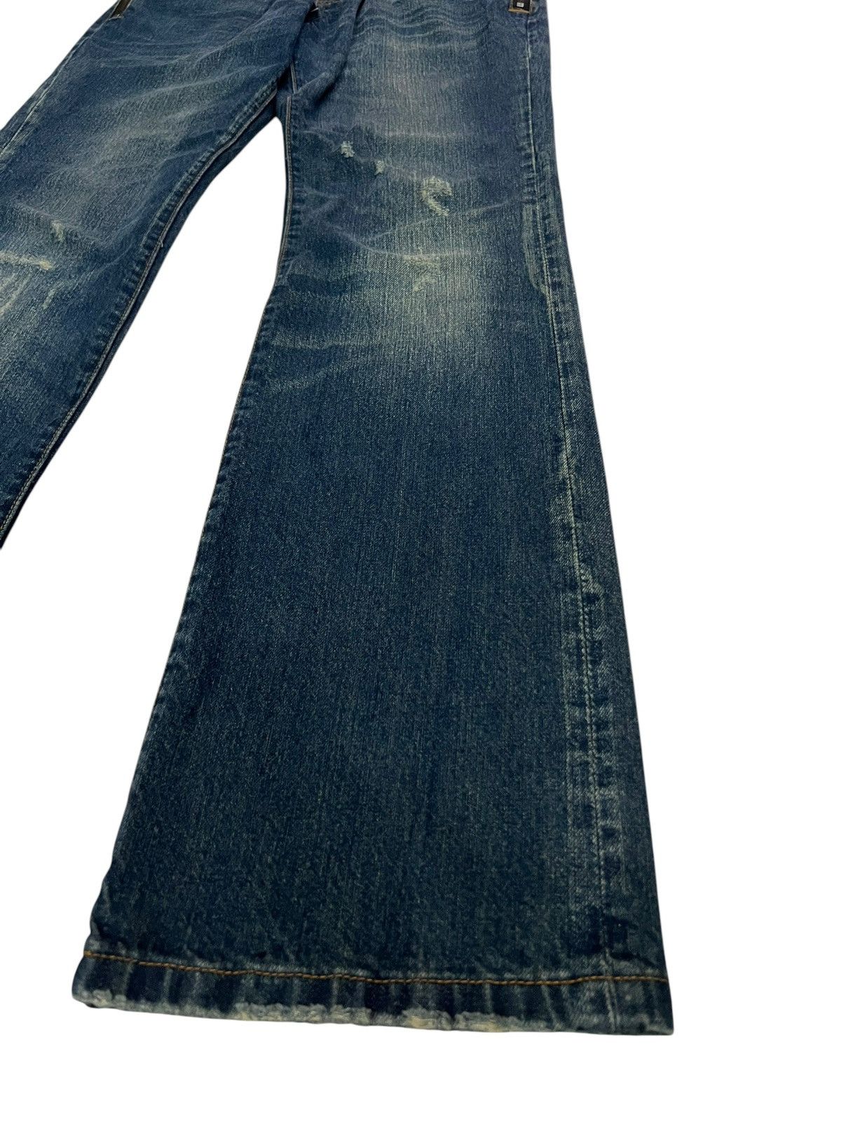 If Six Was Nine × Japanese Brand × Seditionaries 🌈90s style m.f.editorial Flare Mud Wash Jean Japan Size US 31 - 4 Thumbnail