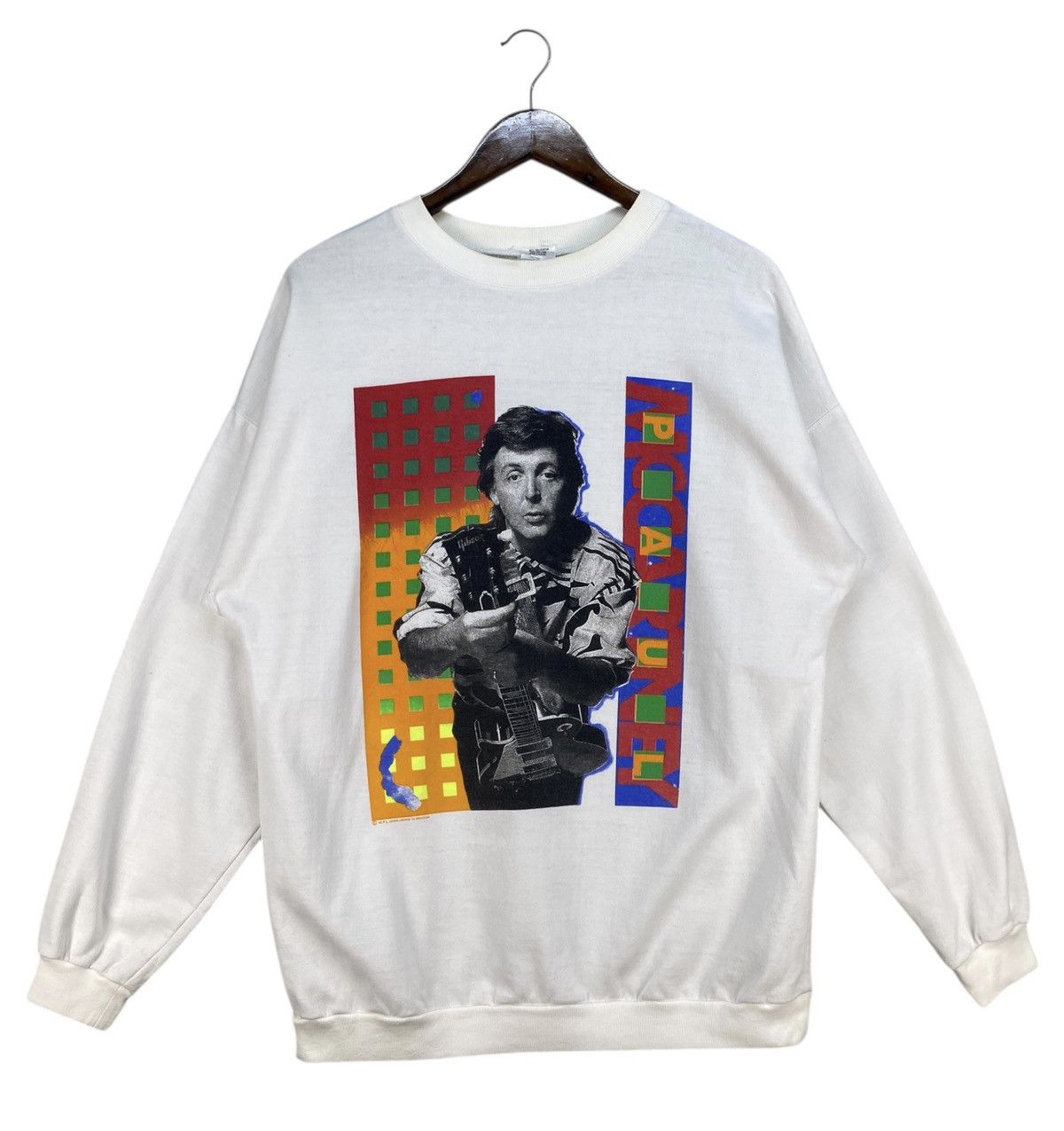 Band Tees Vintage 89/90 Paul Mccartney World Tour Sweatshirt Size US L / EU 52-54 / 3 - 2 Thumbnail
