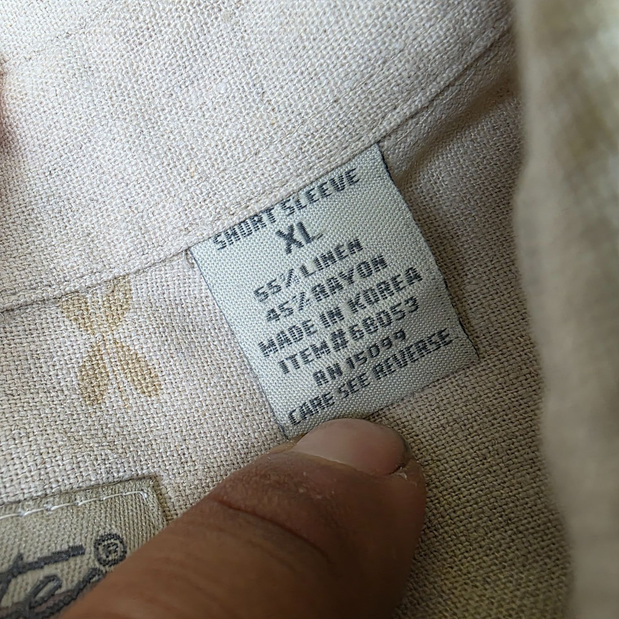 Fieldmaster Vintage Fieldmaster Mens XL Beige Button Up Short Sleeve Shi Size US XL / EU 56 / 4 - 4 Thumbnail