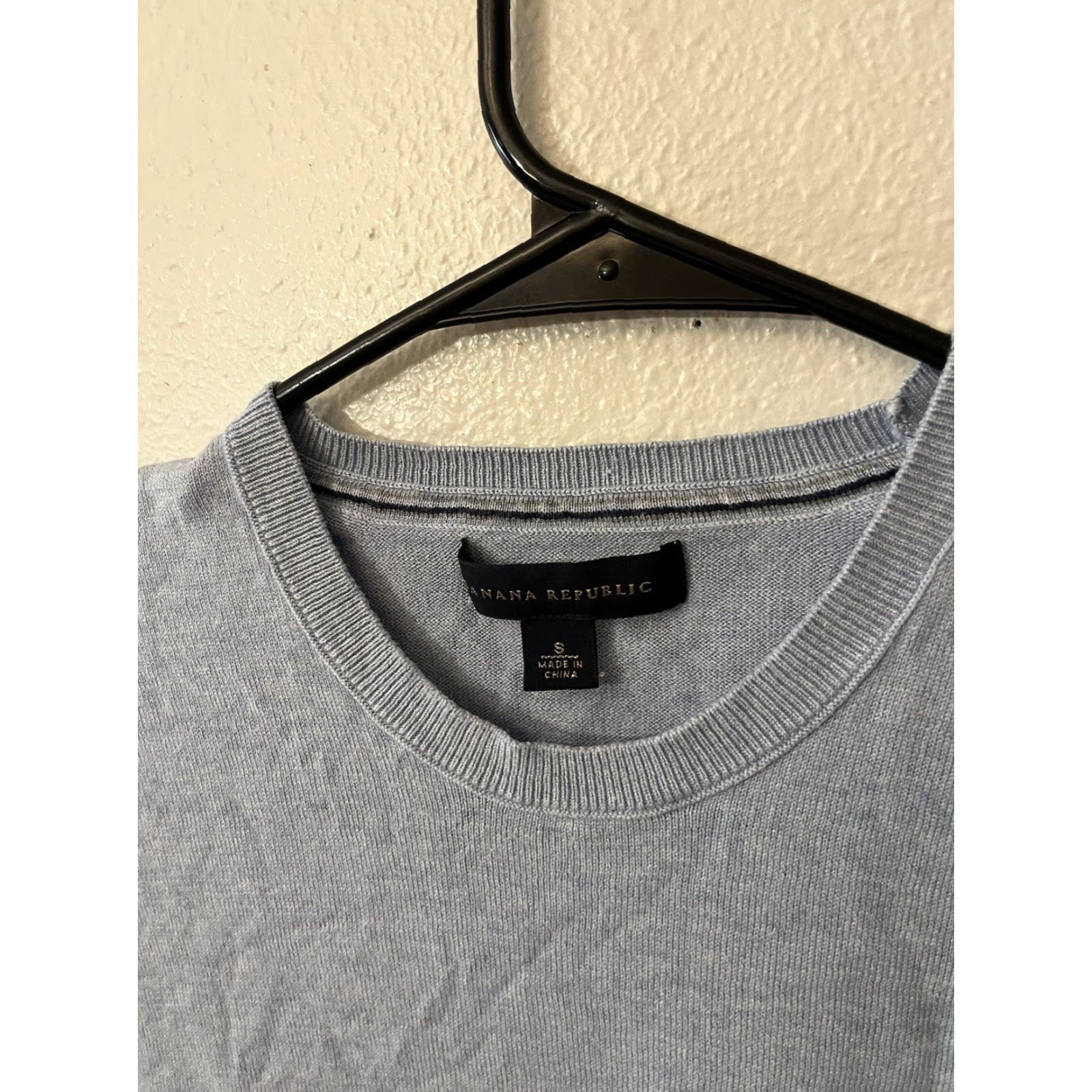 Banana Republic Banana Republic Sweater Men Small Blue Cotton Crew Neck Pullover Knit Casual Long Sleeve Regular Fit Size US S / EU 44-46 / 1 - 2 Thumbnail