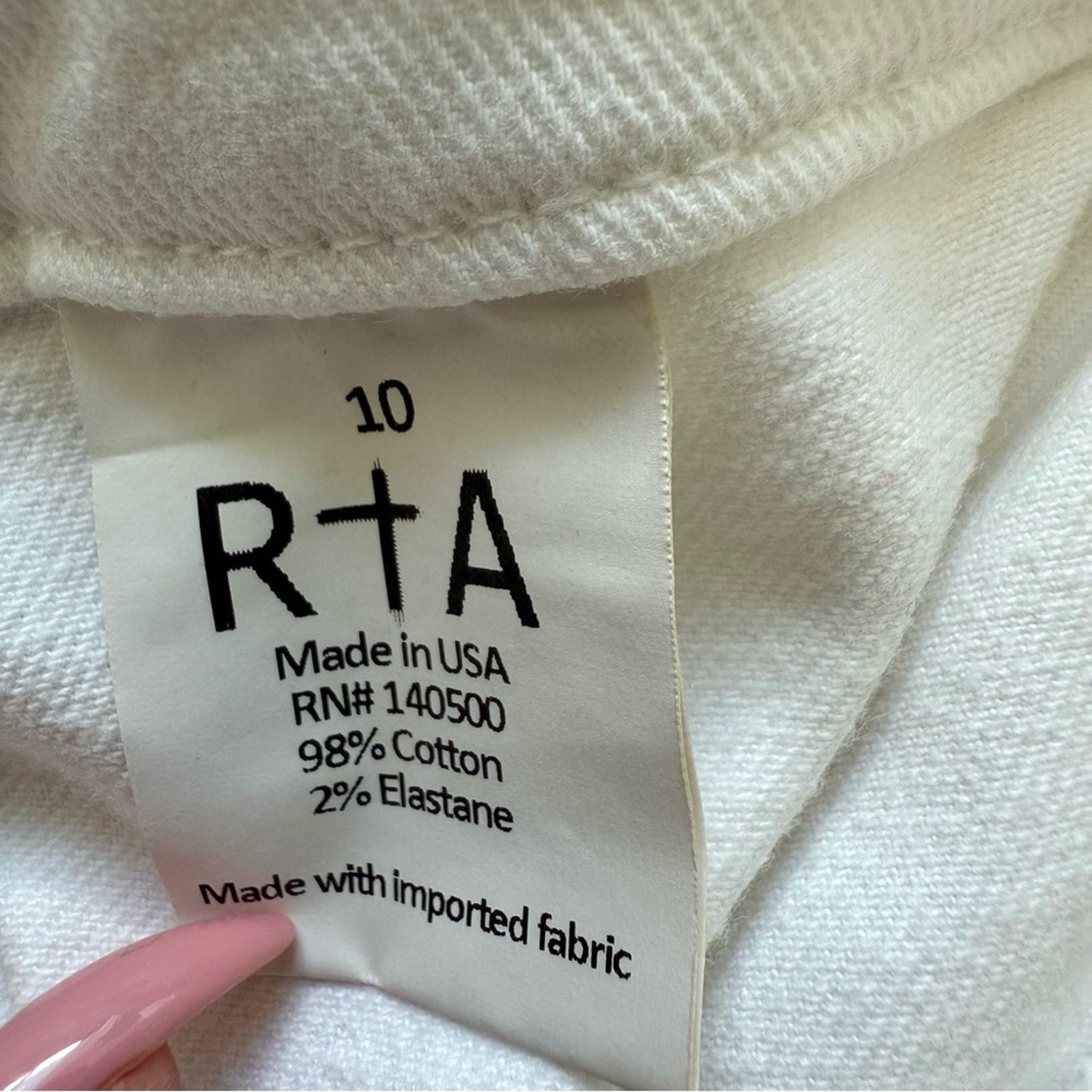Rta RtA women jeans white skirt size S Retail 320$ Size 25" / US 0 / IT 36 - 10 Thumbnail