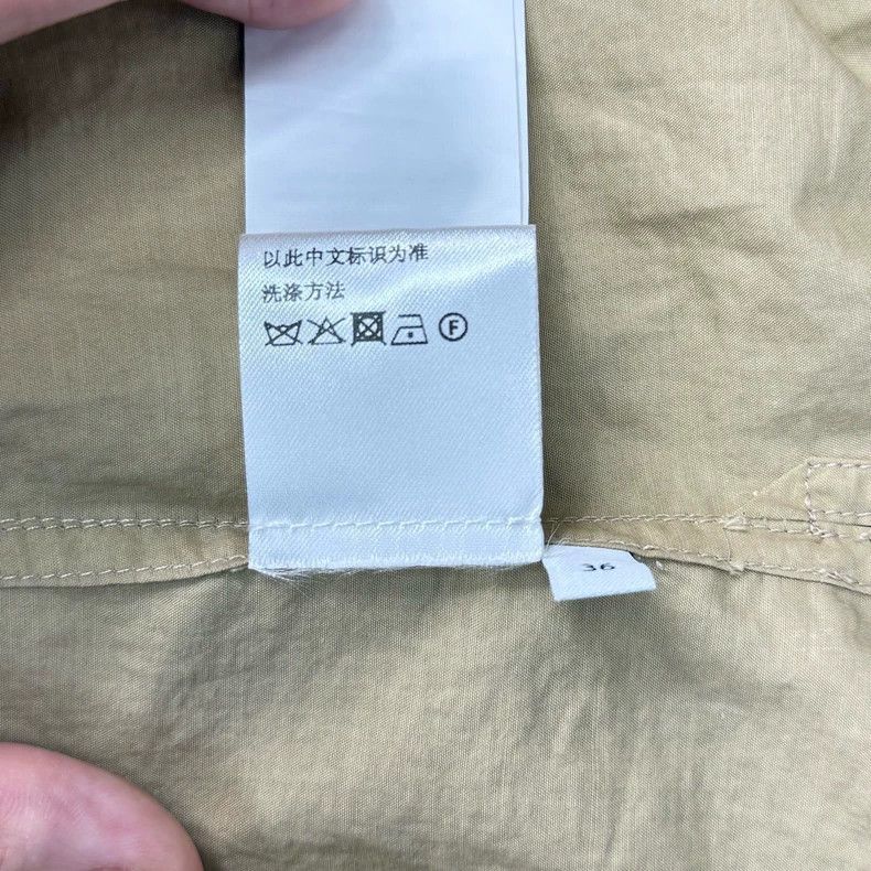 Loewe loewe Khaki leather logo shirt 2506-Nextarrow Size US S / EU 44-46 / 1 - 7 Thumbnail
