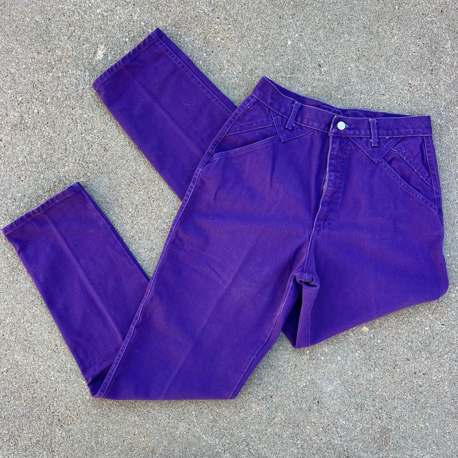 VTG 90s Roper Purple High Rise Wedgie Bareback Jeans 30x35