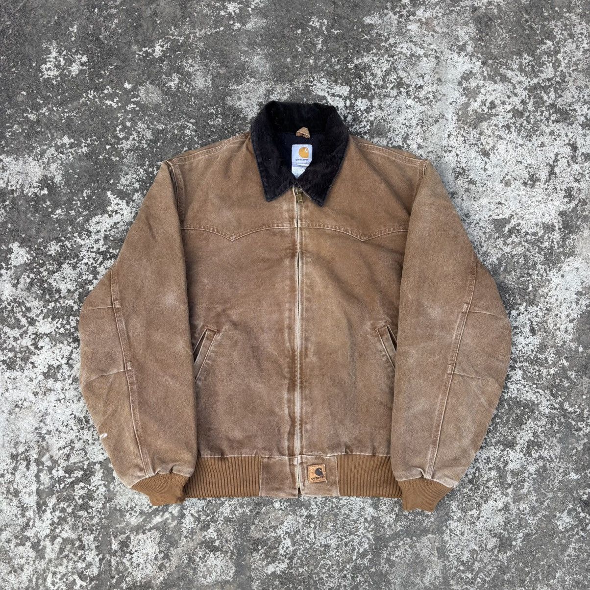 Carhartt Vintage Carhartt Santa fe jacket Sun-faded J14 BRN Size US L / EU 52-54 / 3 - 1 Thumbnail