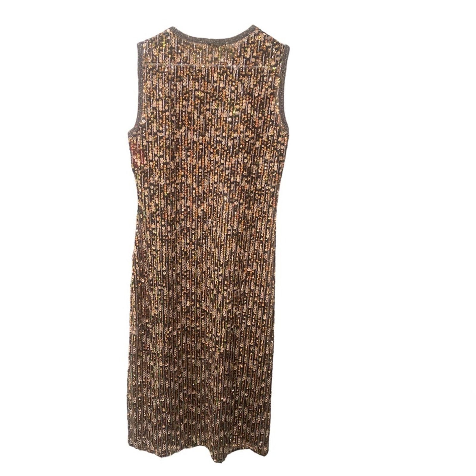 Anthropologie Anthropologie Corey Lynn Calter Sequined Swing Maxi Dress M Size M / US 6-8 / IT 42-44 - 4 Thumbnail