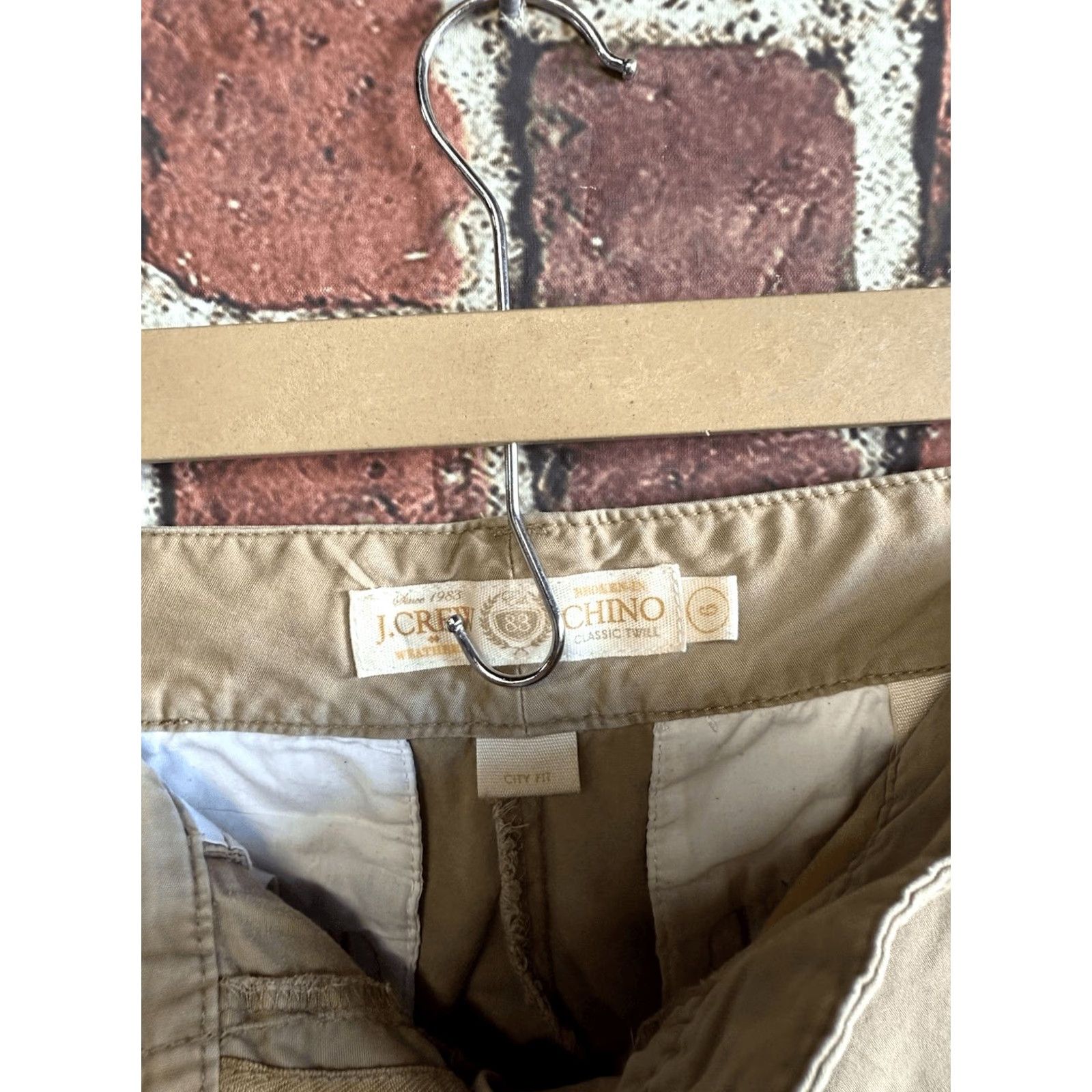 J.Crew J.CREW Womens Chino Beige Tan Size 6 Shirt Pants Adult Womens Chino Beige Tan 6 Size 28" / US 6 / IT 42 - 3 Thumbnail