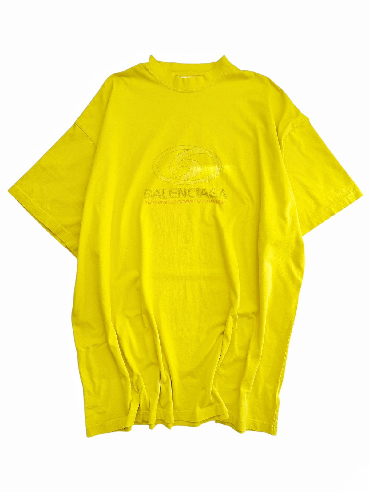 Balenciaga Surfer Athletic Halo Logo Yellow Shirt Size US XL / EU 56 / 4 - 1 Thumbnail